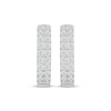 Thumbnail Image 2 of KAY Lab-Grown Diamonds Two-Row Hoop Earrings 1 ct tw 10K White Gold