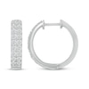 Thumbnail Image 3 of KAY Lab-Grown Diamonds Two-Row Hoop Earrings 1 ct tw 10K White Gold
