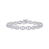 Thumbnail Image 1 of Diamond Mariner Chain Bracelet 2 ct tw Sterling Silver 7"