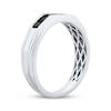 Thumbnail Image 2 of Men's Black Diamond Ring 1/2 ct tw 10K White Gold