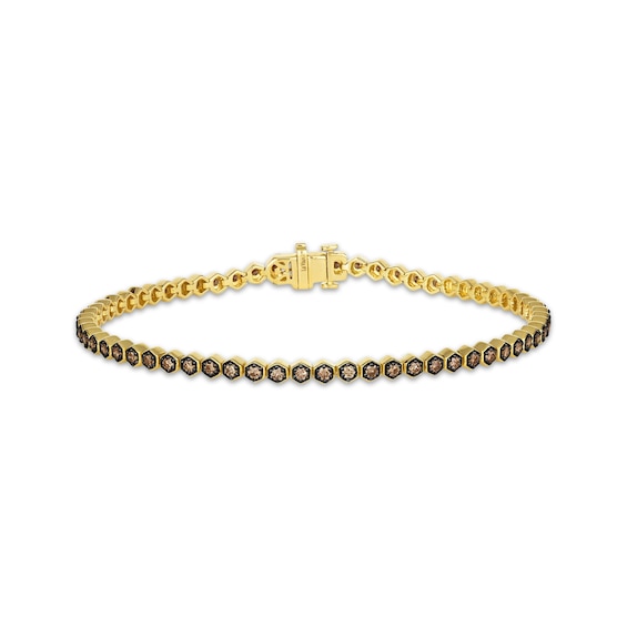 Le Vian Chocolate Diamond Bracelet 1-1/8 ct tw 14K Honey Gold 7"