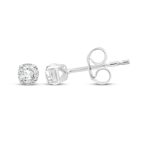 Radiant Reflections Round-Cut Diamond Solitaire Stud Earrings 1/5 ct tw Sterling Silver (J/I3)