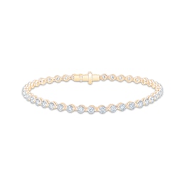 KAY Lab-Grown Diamonds Certified Tennis Bracelet 4 ct tw 18K Yellow Gold 7"