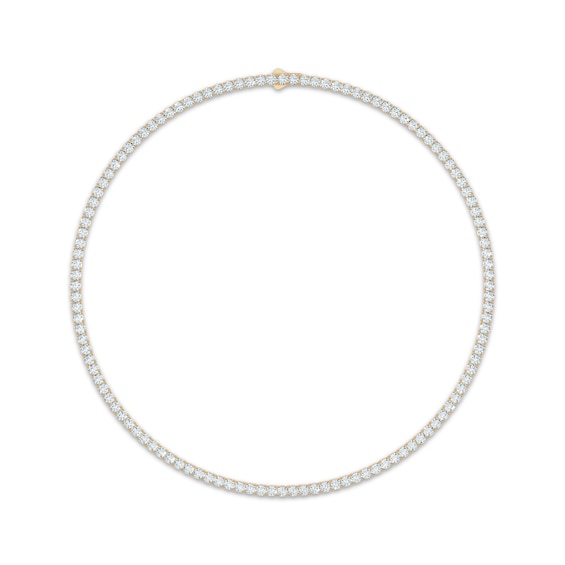 KAY Lab-Grown Diamonds Tennis Necklace 48 ct tw 10K Yellow Gold 22"