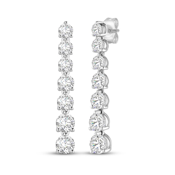 KAY Lab-Grown Diamonds Certified Dangle Earrings 3 ct tw 14K White Gold