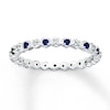 Thumbnail Image 0 of Stackable Ring Lab-Created Sapphires 1/20 ct tw Diamonds