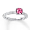 Thumbnail Image 0 of Stackable Ring Lab-Created Pink Sapphire Sterling Silver