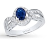 Thumbnail Image 0 of Le Vian Sapphire Ring 1/2 ct tw Diamonds 14K Vanilla Gold