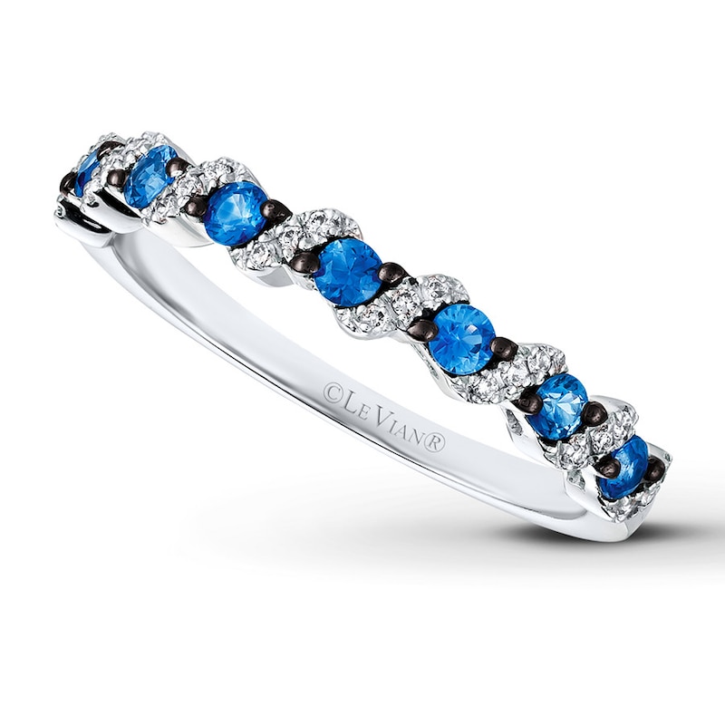 Main Image 1 of Le Vian Sapphire Ring 1/20 ct tw Diamonds 14K Vanilla Gold