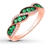 Le Vian Natural Emerald Ring 1/15 ct tw Diamonds 14K Gold