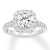 Thumbnail Image 1 of Lab-Created Round Cut White Sapphire Sterling Silver Ring