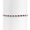 Thumbnail Image 2 of Lab-Created Ruby Bolo Bracelet Sterling Silver 9.5" Adjustable