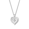 Thumbnail Image 3 of Convertible Heart Necklace Lab-Created Ruby Sterling Silver