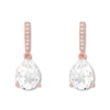 Thumbnail Image 2 of Lab-Created White Sapphire Earrings 10K Rose Gold