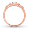 Thumbnail Image 2 of Lab-Created White Sapphire Ring 10K Rose Gold