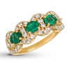 Le Vian Natural Emerald Ring 3/4 ct tw Nude Diamonds 14K Honey Gold