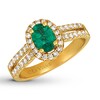 Le Vian Natural Emerald Ring 1/2 ct tw Nude Diamonds 14K Gold
