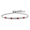 Thumbnail Image 1 of Lab-Created Ruby Bolo Bracelet Sterling Silver