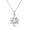 Thumbnail Image 0 of Lab-Created White Sapphire Necklace Sterling Silver 18"