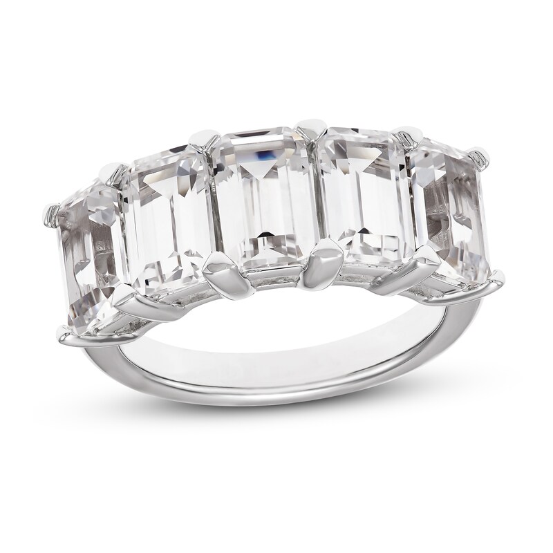 Lab-Created White Sapphire Ring Sterling Silver