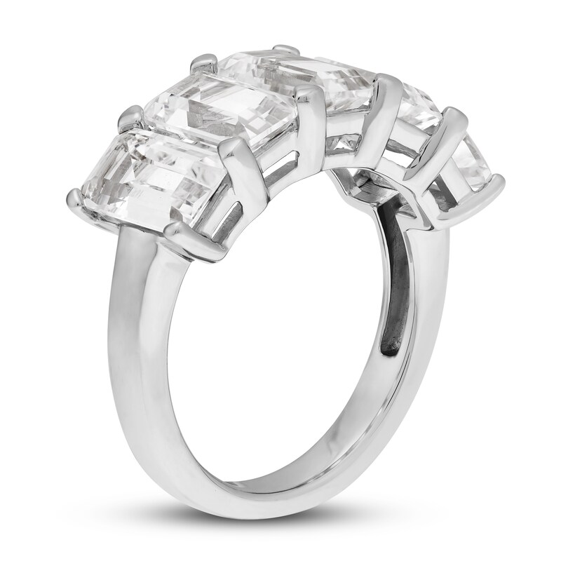 Lab-Created White Sapphire Ring Sterling Silver