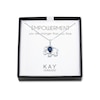 Thumbnail Image 1 of Blue & White Lab-Created Sapphire Elephant Necklace Sterling Silver 18"