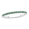 Lab-Created Emerald Ring Sterling Silver