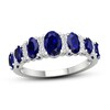 Thumbnail Image 0 of Blue Sapphire & Diamond Ring 1/6 ct tw 10K White Gold
