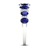 Thumbnail Image 2 of Blue Sapphire & Diamond Ring 1/6 ct tw 10K White Gold