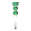 Emerald & Diamond Ring 1/6 ct tw 10K White Gold