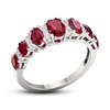 Ruby & Diamond Ring 1/6 ct tw 10K White Gold