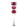 Ruby & Diamond Ring 1/6 ct tw 10K White Gold