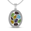 Thumbnail Image 0 of Multi-Stone Necklace Sterling Silver 18"