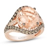 Thumbnail Image 0 of Le Vian Morganite & Diamond Ring 1 ct tw 14K Strawberry Gold