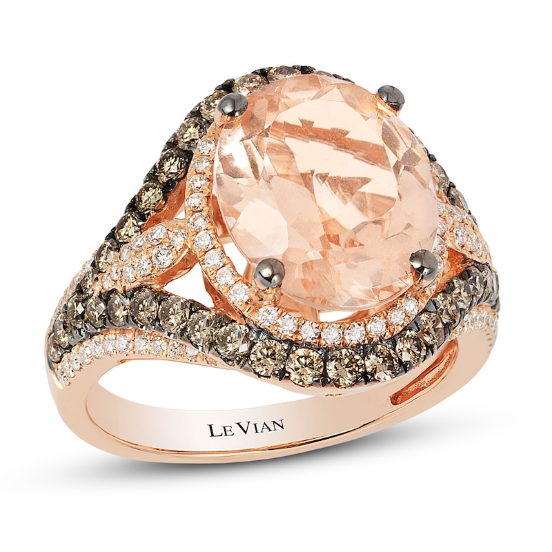 Le Vian Morganite & Diamond Ring 1 ct tw 14K Strawberry Gold