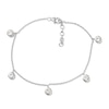 Thumbnail Image 0 of White Lab-Created Sapphire Anklet Sterling Silver 9"