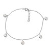 Thumbnail Image 0 of White Lab-Created Sapphire Anklet Sterling Silver 9"