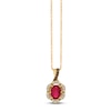 Thumbnail Image 1 of Le Vian Ruby Necklace 1/6 ct tw Diamonds 14K Honey Gold 18"