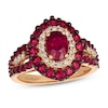 Thumbnail Image 1 of Le Vian Ruby Ring 1/4 ct tw Diamonds 14K Strawberry Gold
