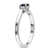 Thumbnail Image 2 of Blue Lab-Created Sapphire & Diamond Ring Sterling Silver