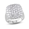 Thumbnail Image 1 of White Lab-Created Sapphire Ring Sterling Silver