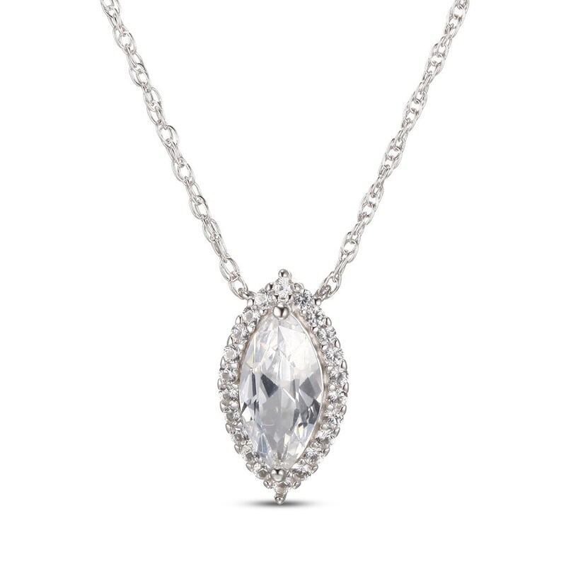 Main Image 3 of White Lab-Created Sapphire Boxed Set Sterling Silver