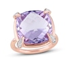 Thumbnail Image 0 of Amethyst & White Sapphire Ring 14K Rose Gold