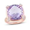 Thumbnail Image 1 of Amethyst & White Sapphire Ring 14K Rose Gold