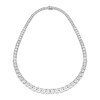 Thumbnail Image 1 of White Lab-Created Sapphire Necklace Sterling Silver 18"