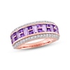 Thumbnail Image 0 of Amethyst & White Topaz Ring 10K Rose Gold