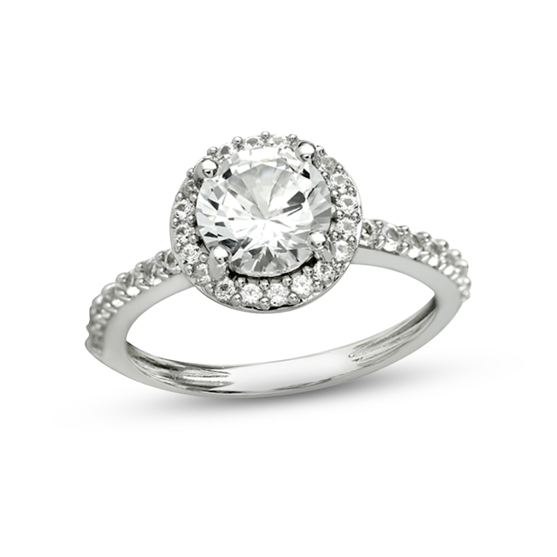 Main Image 2 of White Lab-Created Sapphire Boxed Set Sterling Silver - Size 7