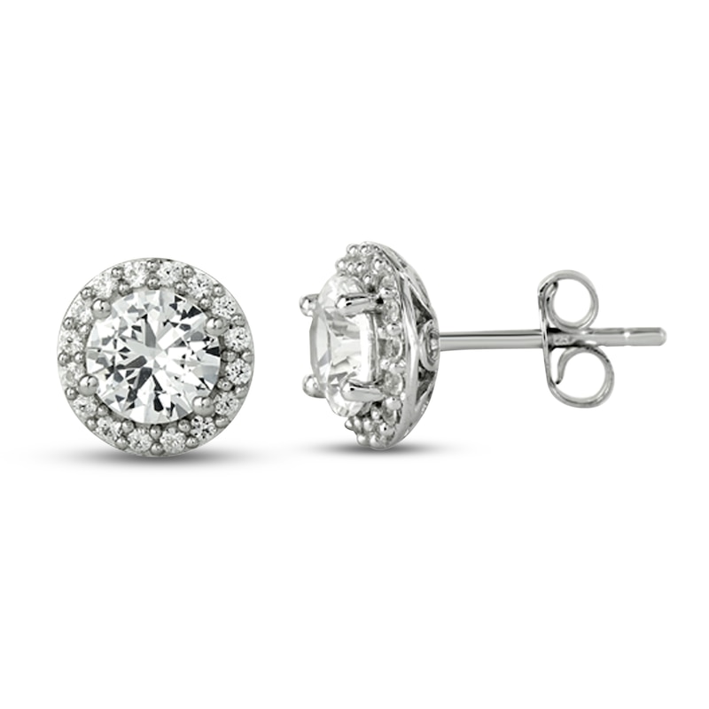 Main Image 4 of White Lab-Created Sapphire Boxed Set Sterling Silver - Size 7