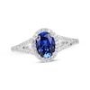 Thumbnail Image 3 of Blue & White Lab-Created Sapphire Boxed Set Sterling Silver - Size 7