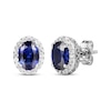 Thumbnail Image 4 of Blue & White Lab-Created Sapphire Boxed Set Sterling Silver - Size 7